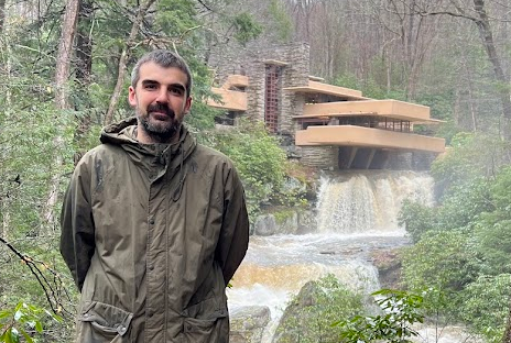 Next to Fallingwater by Frank Lloyd Wright